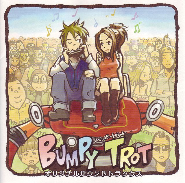 Bumpy Trot soundtrack cover with Vanilla and Connie sitting above the game logo.