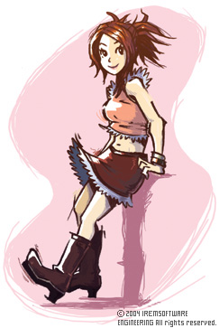 Character illustration of Connie from Steambot Chronicles.