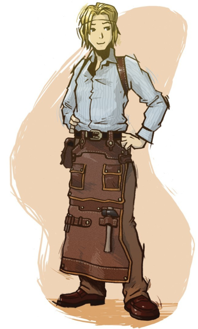 Character illustration of Dandelion from Steambot Chronicles.