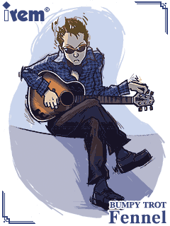 Character illustration of Fennel from Steambot Chronicles.