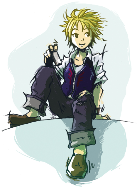 Character illustration of Vanilla from Steambot Chronicles.