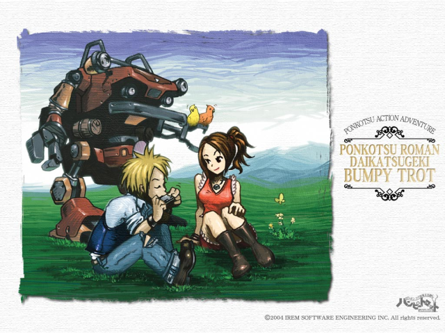 Steambot Chronicles wallpaper featuring Vanilla, Connie and a Trotmobile.