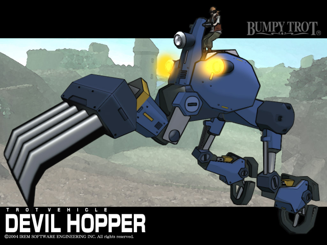 Steambot Chronicles wallpaper featuring the Devil Hopper enemy.
