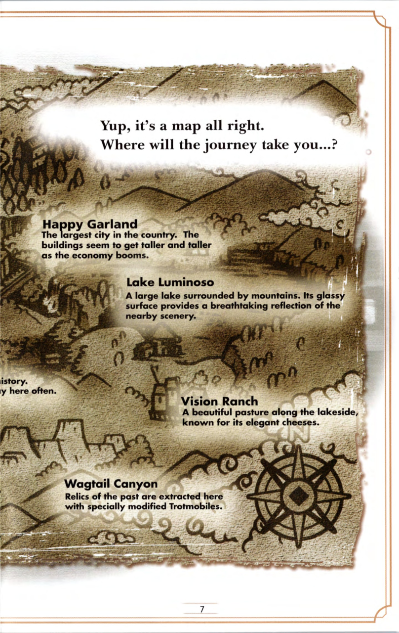 Steambot Chronicles US manual — Printed page 7.