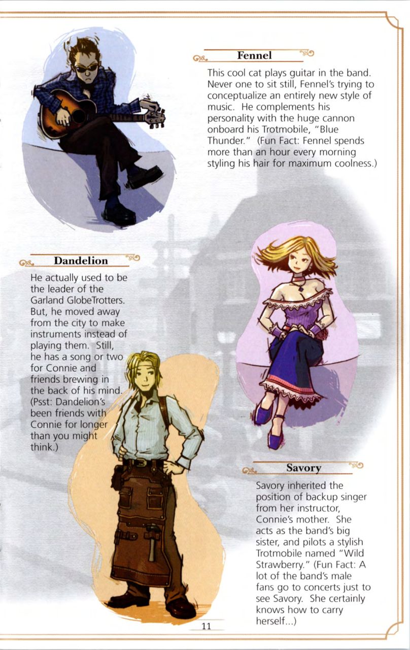 Steambot Chronicles US manual — Printed page 11.