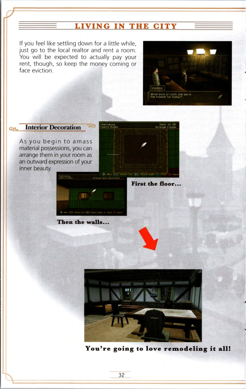 Steambot Chronicles US manual — Printed page 32.