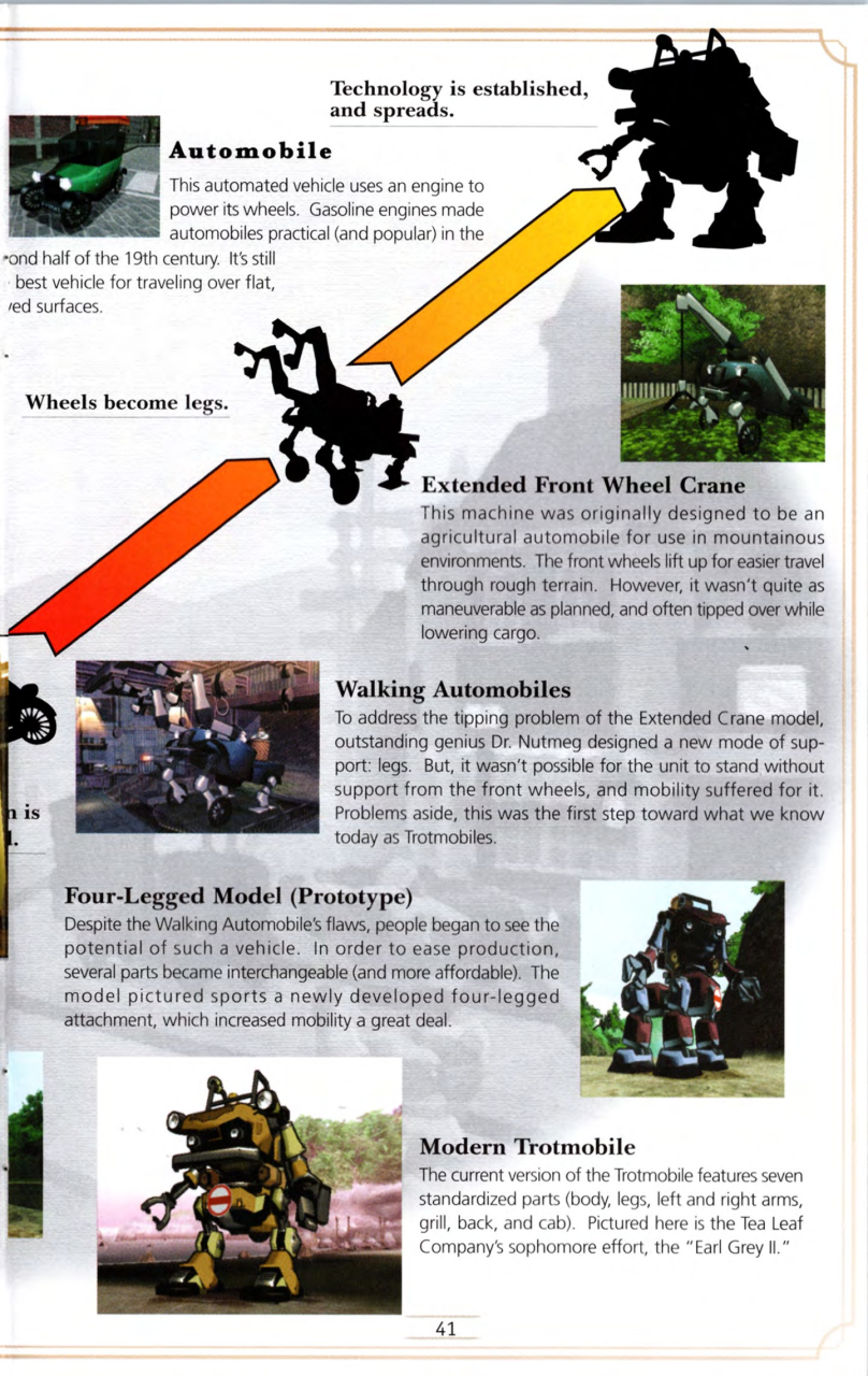 Steambot Chronicles US manual — Printed page 41.